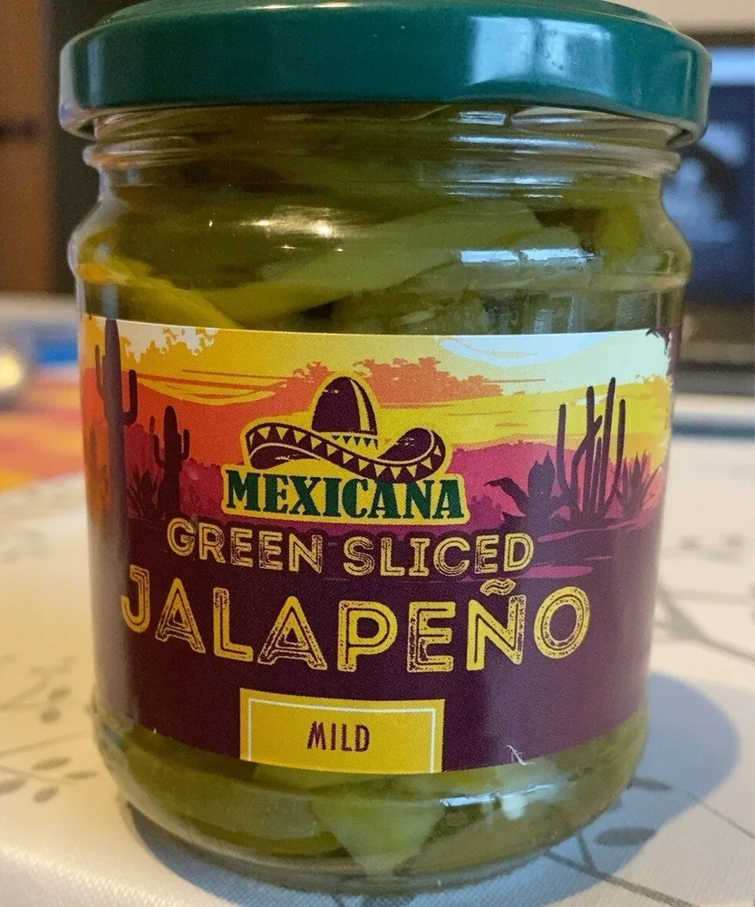 Green sliced jalapeno
