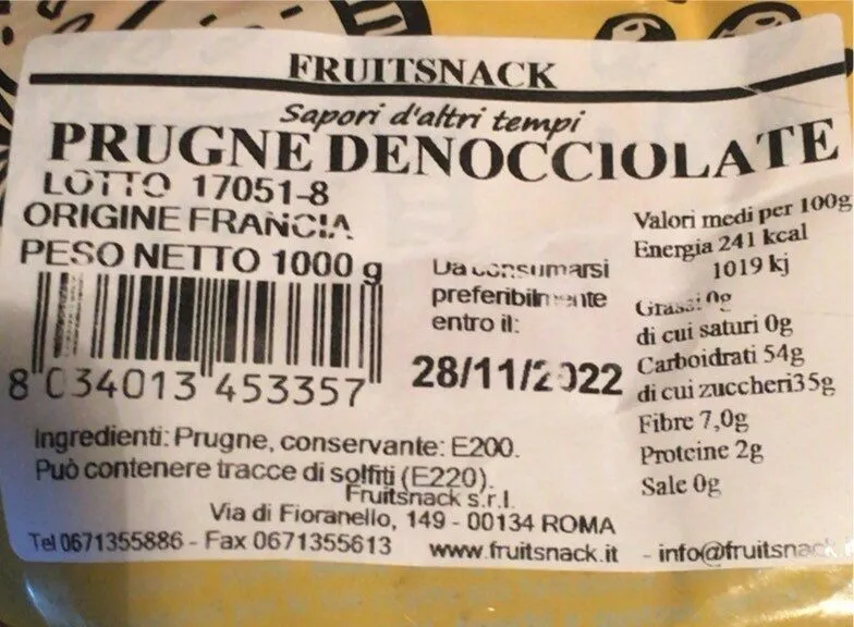 Prugne denicciolate
