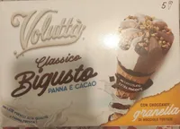 Gelato voluttà classico bigusto panna e cacao