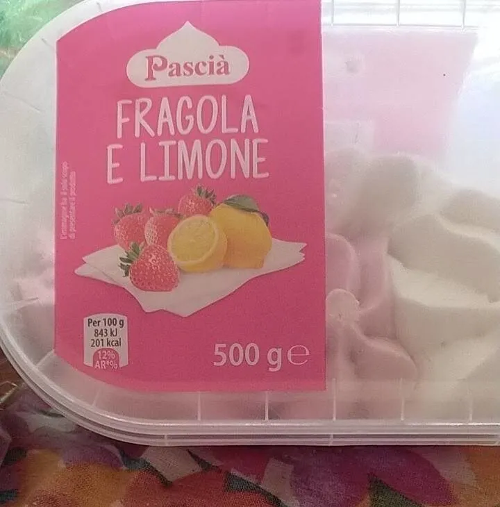 Gelato fragola e limone