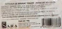 Gâteaux de Nougat tendre - Pistache no color