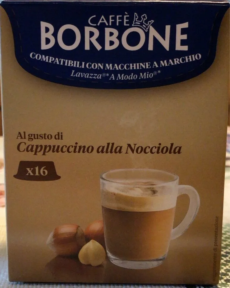 Caffè Borbone al gusto di Cappuccino alla nocciola
