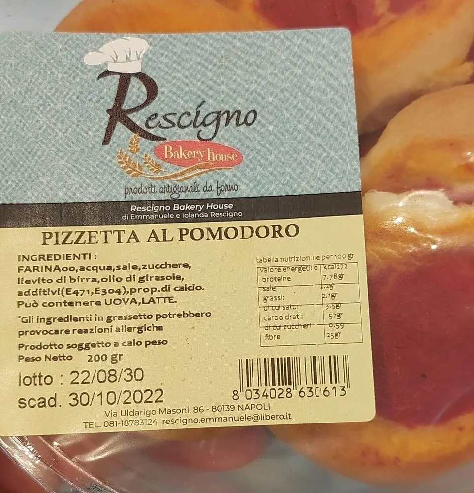 Pizzetta al pomodoro