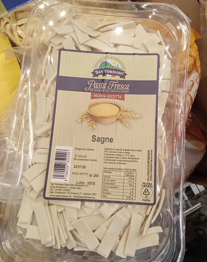 Sagne fresche s.tommaso gr 250