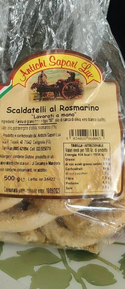 Scaldatelli al rosmarino