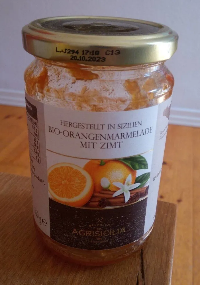 Bio-Orangenmarmelade mit Zimt