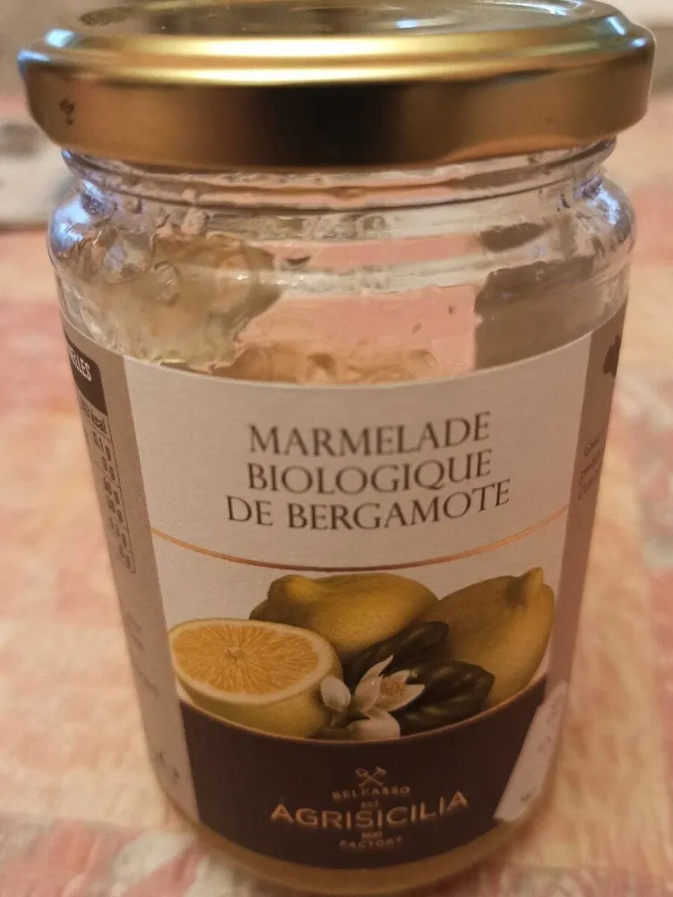 Marmelade biologique de bergamote