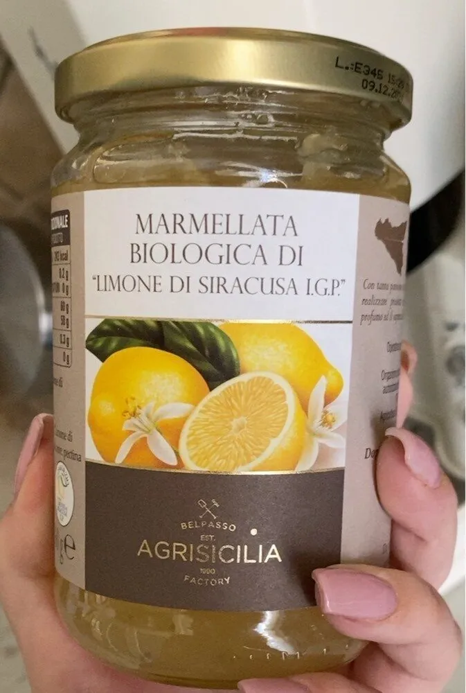 Marmellata biologica di limine di siracusa l.g.p