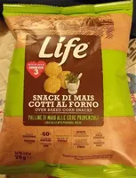 Snack di mais cotti al forno