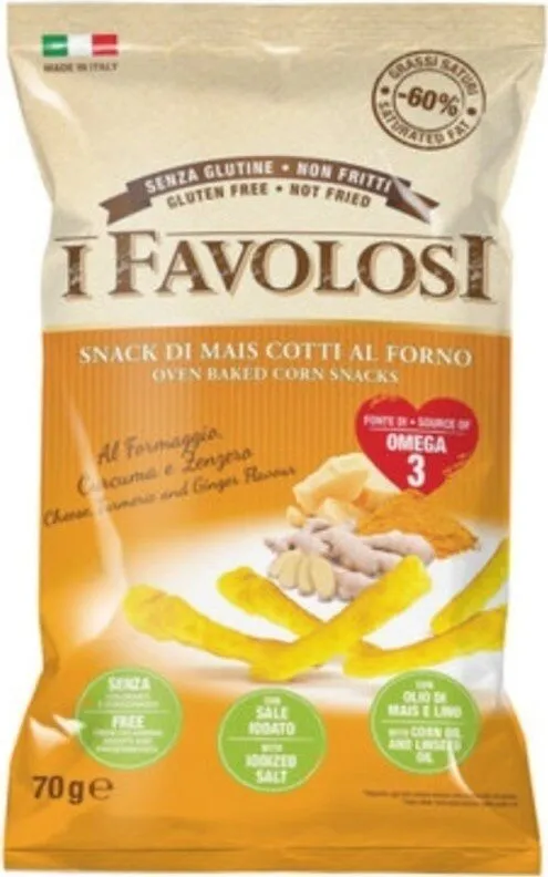 Snack al formaggio curcuma e zenzero
