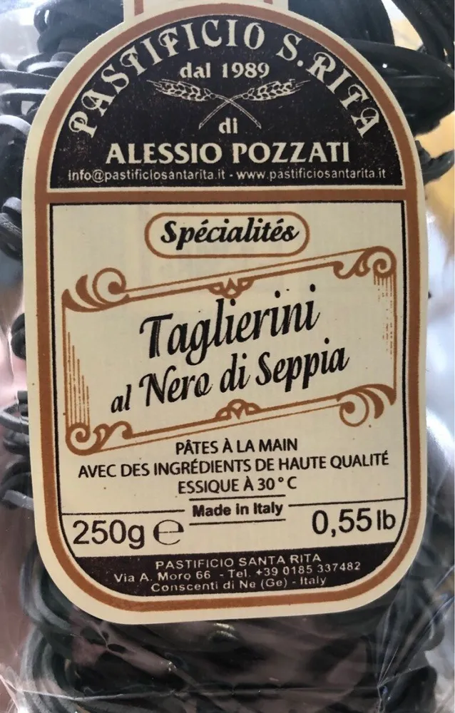 Taglierini al Nero di Seppia