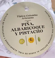 Colomba de piña, albaricoque y pistacho