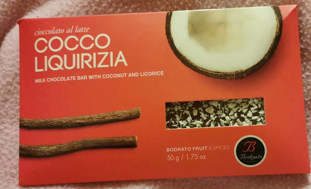 Cioccolato cocco liquirizia