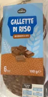 Gallette di riso con cioccolato al latte