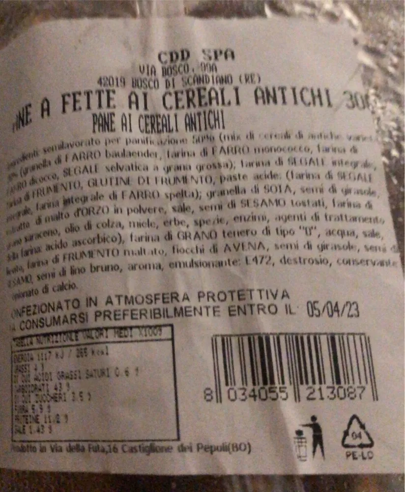 Pane ai cereali antichi