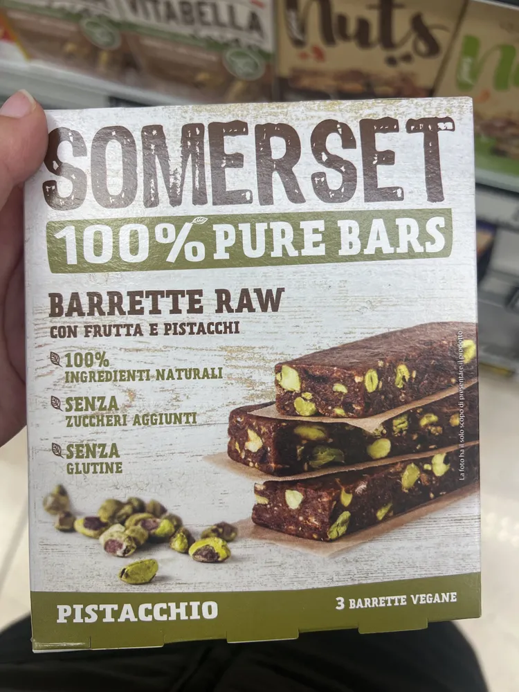 Barrette Raw Pistacchi E Frutta