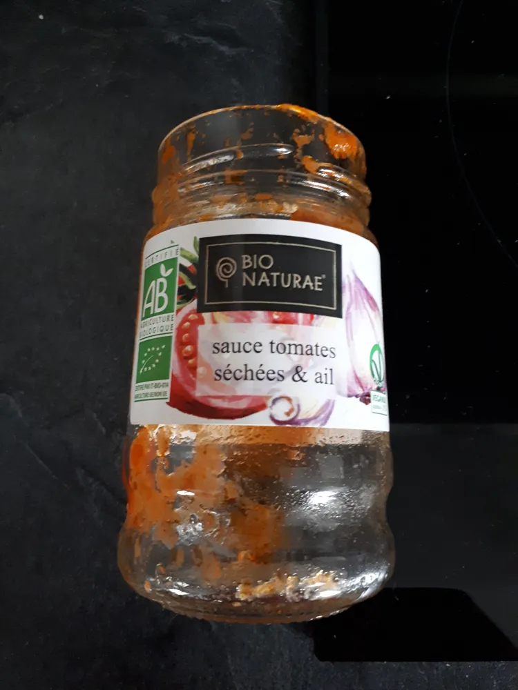 Sauce tomates séchées et ail