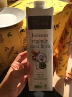 Boisson vegetale coco et riz