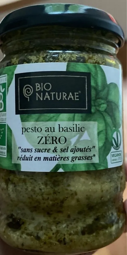 Pesto au basilic Zéro