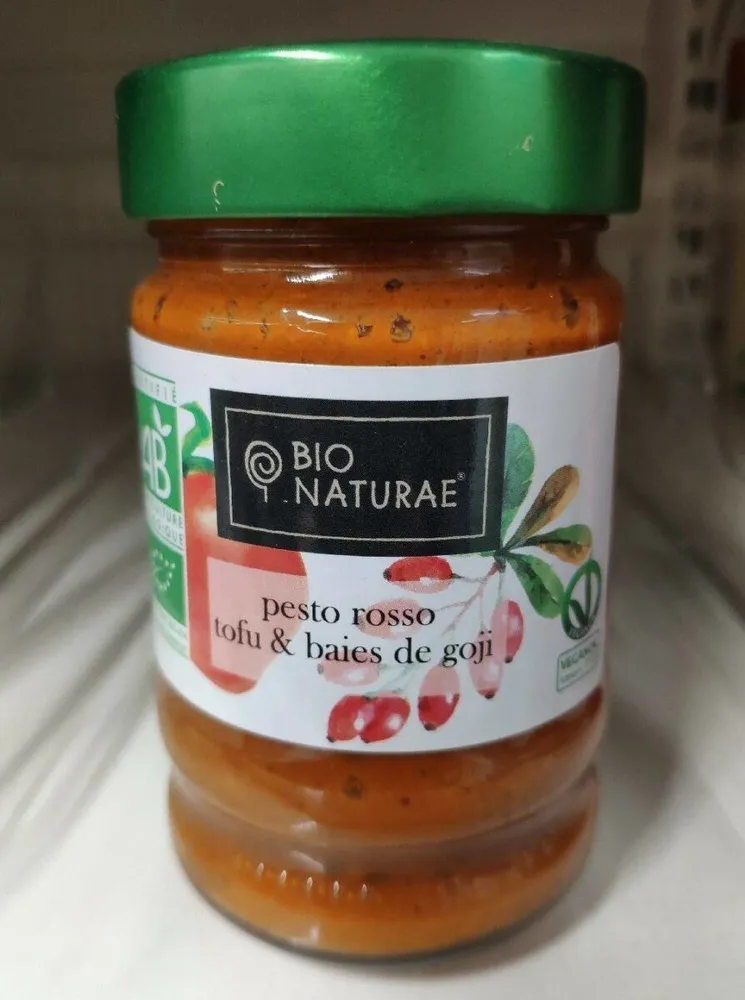 Pesto rossi tofu et baies de goji