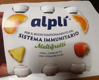 Bevanda a base di latte fermentato alla frutta con lactobacillus casei actuv arricchita con vitamina D E B6
