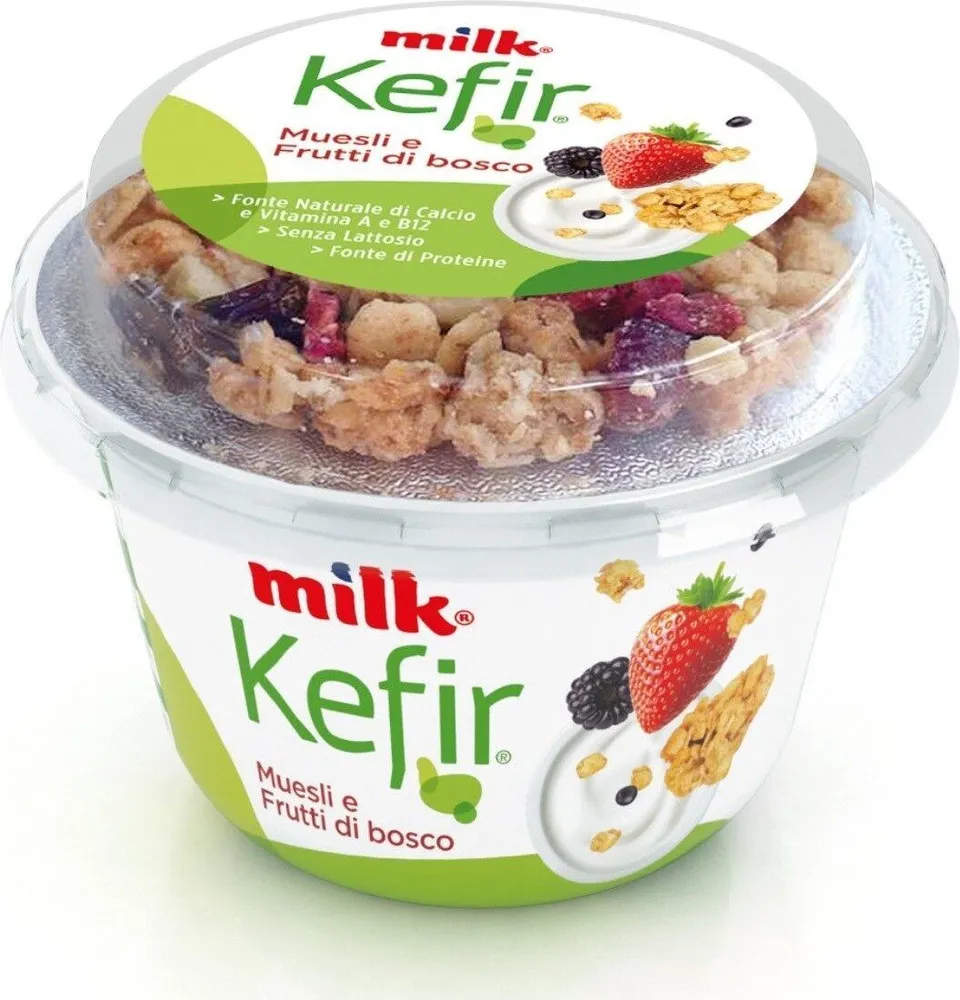 Kefir muesli e frutti di bosco