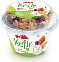 Kefir muesli e frutti di bosco