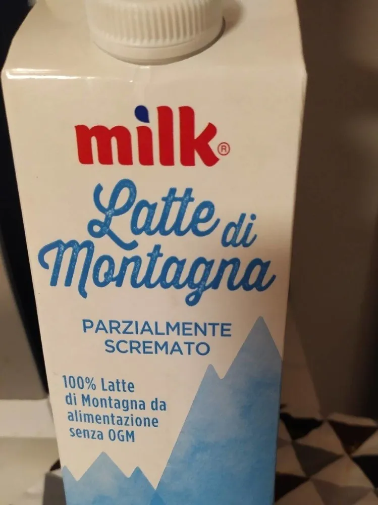 Latte di montagna parzialmente scremato