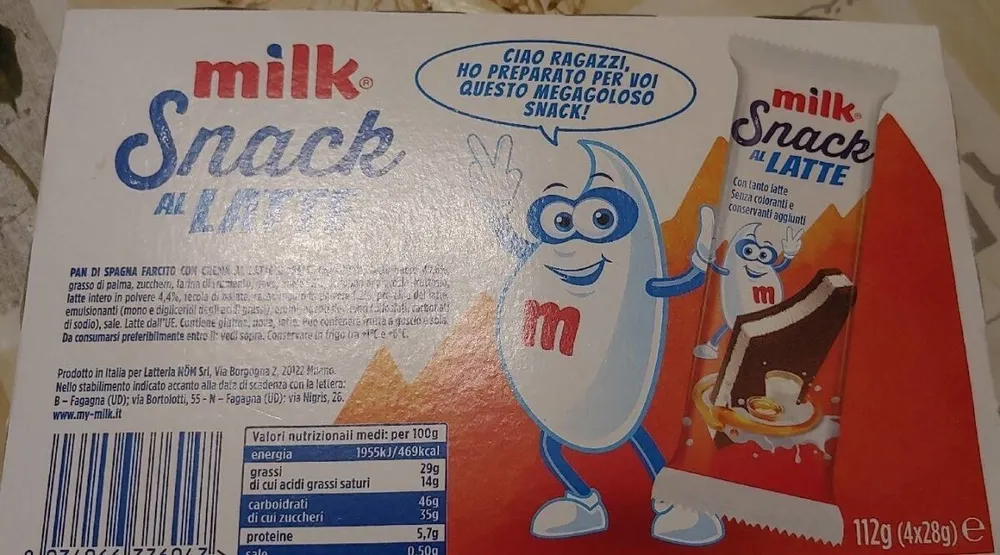 Milk snack al latte