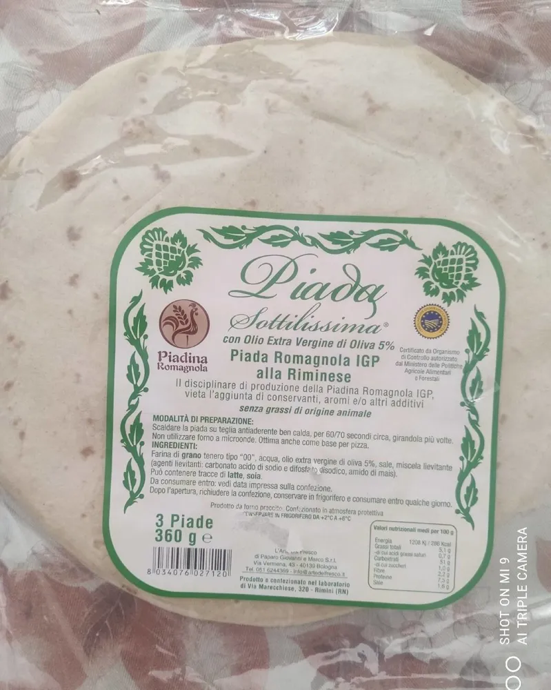 Piada sottilissima