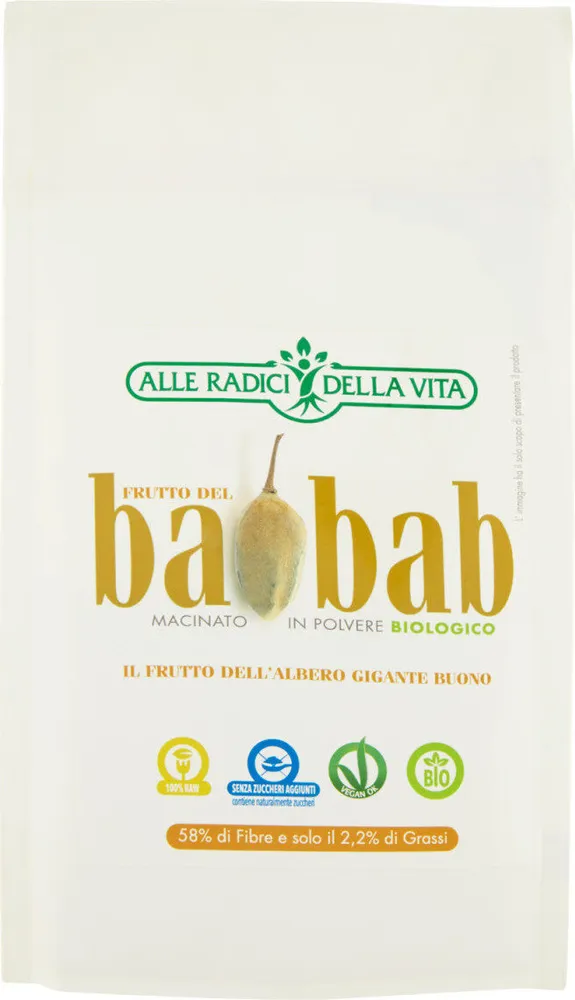 Frutto del baobab macinato in polvere biologico