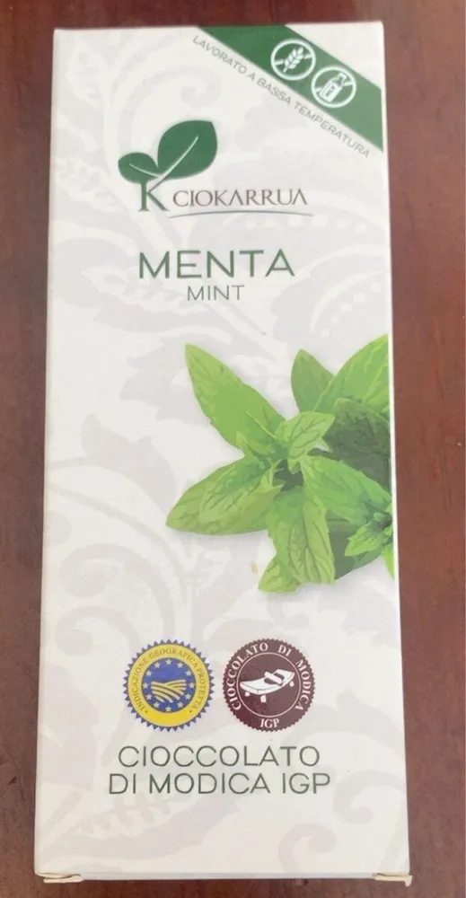 Cioccolato di modica menta