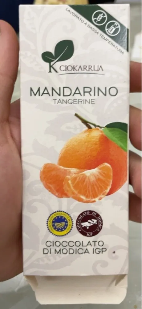 CIOCCOLATO DI MODICA IGP MANDARINO TANGERINE