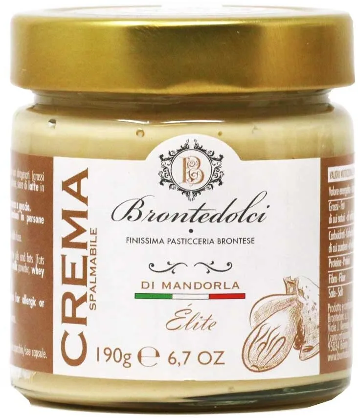 Brontedolci - Sicilian Almond Cream, 190g (6.7oz) Jar