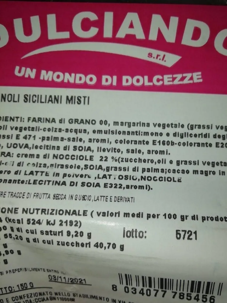 Cannoli siciliani misti confezionati