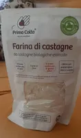 Farina di castagne biologiche essiccate