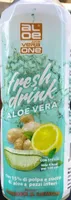 Fresh drink aloe vera ginger lemon