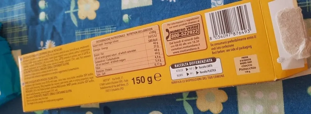 Cioccolato pistacchio