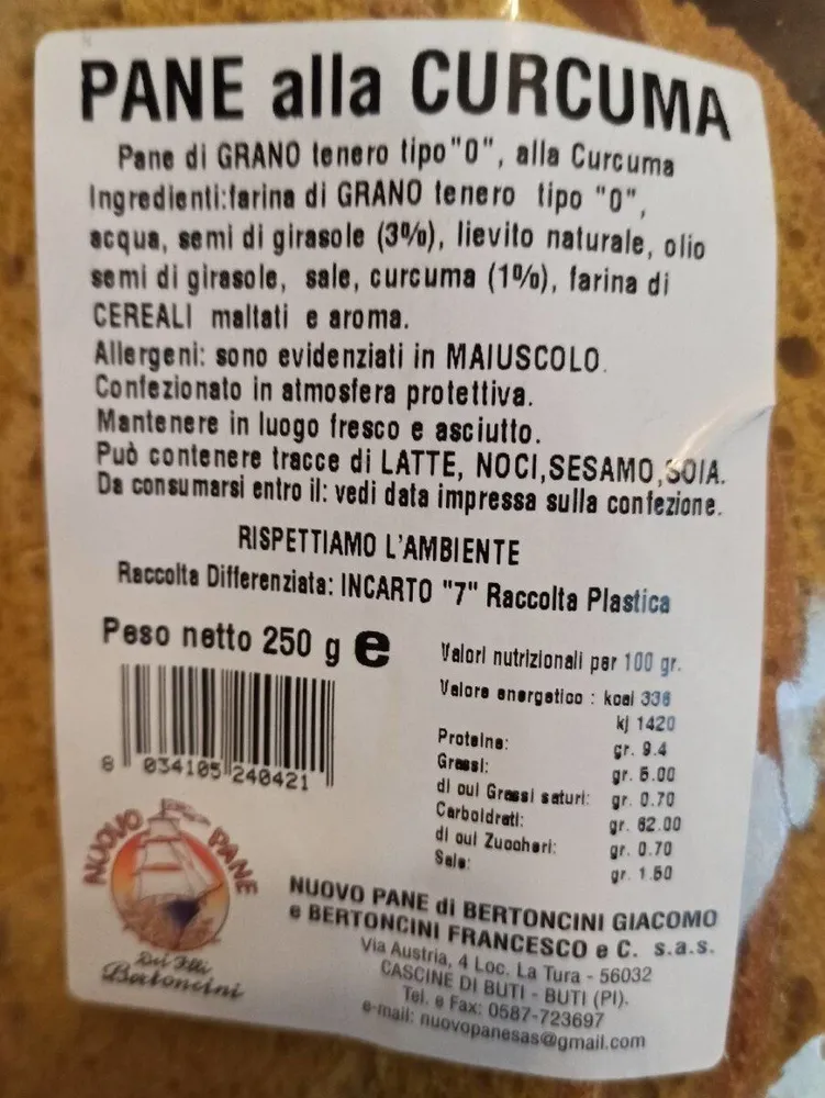 Pane alla curcuma