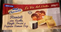 Ravioli con ricotta, funghi porcini e pecorino romano dop