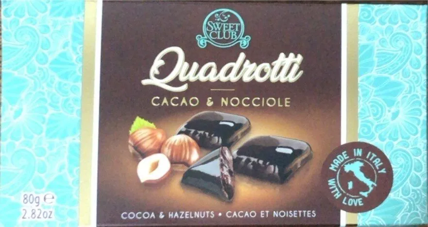 Quadrotti cacao & nocciole