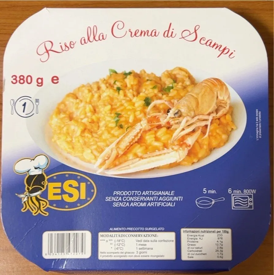 Riso alla crema di scampi