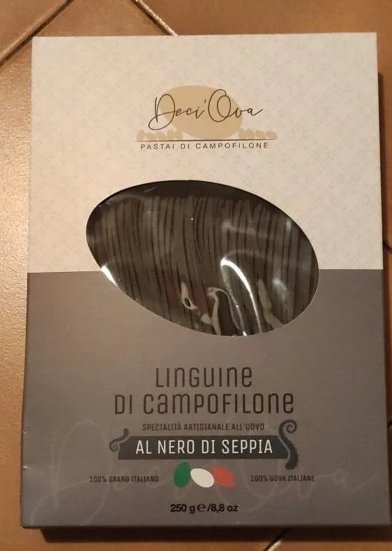 Linguine di Campofilone al nero di seppia