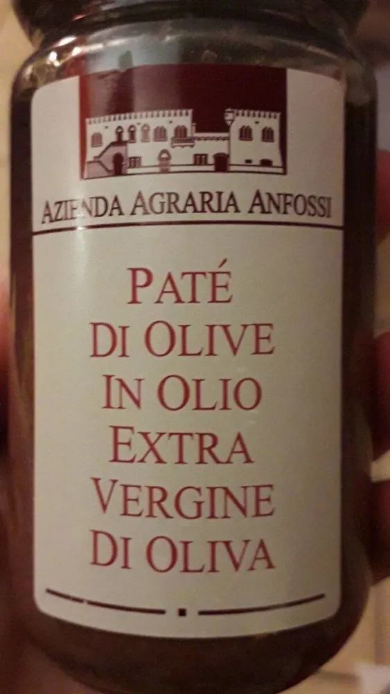 Patè di olive in olio extra vergine di oliva