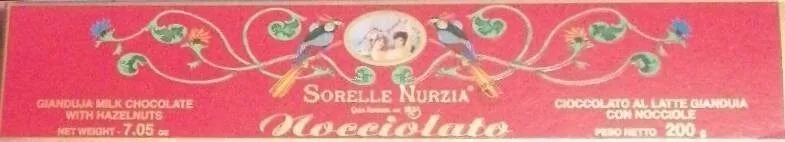 cioccolato al latte gianduia con nocciole