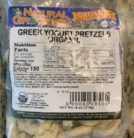 Greek yogurt pretzels organic