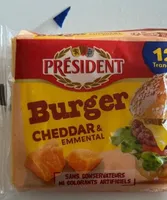 Burger cheddar et emmental
