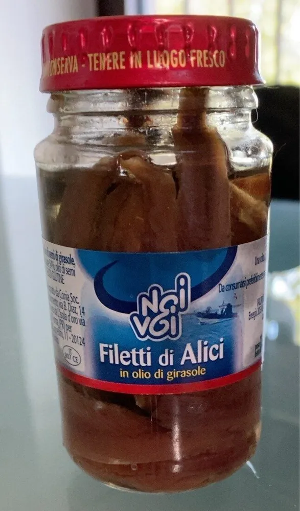 Filetti di alici in olio di girasole