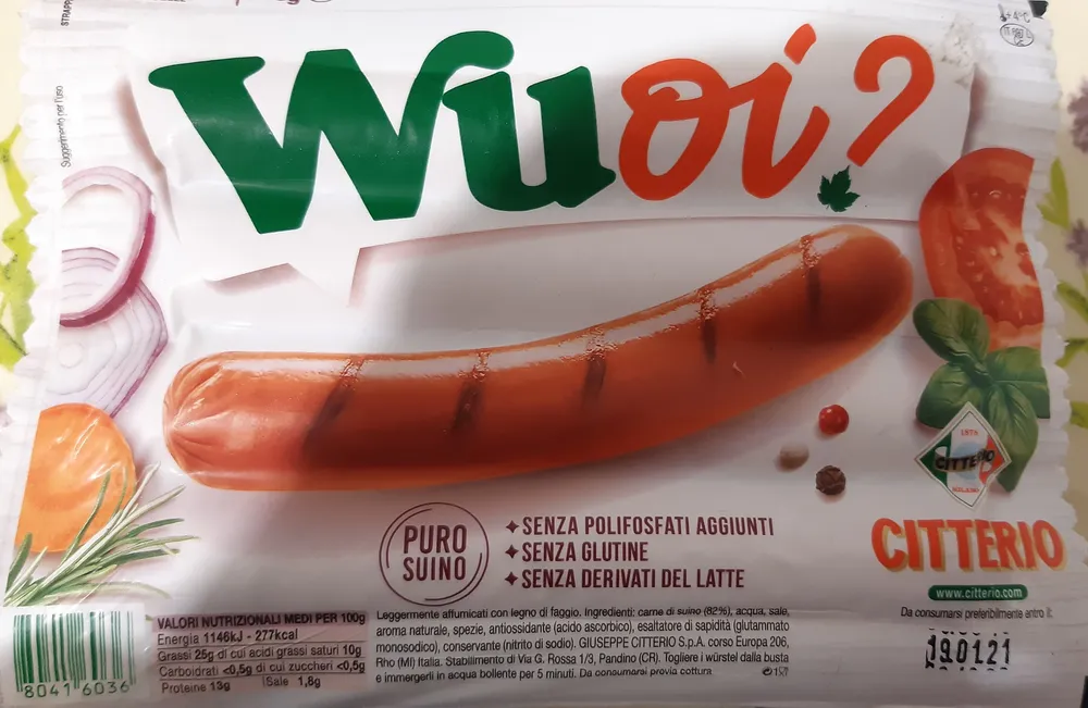 Wuoi? 4 Maxi Würstel Senza Pelle