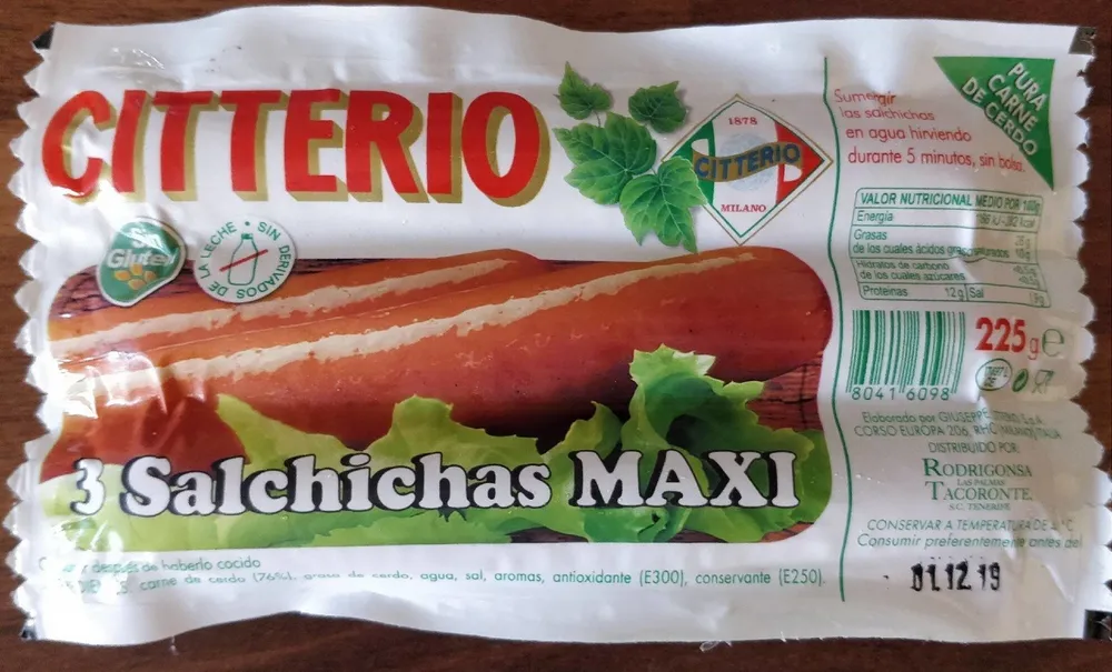 Salchichas maxi